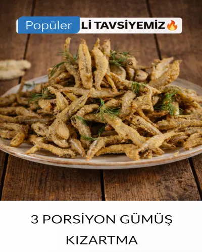 3 PORSİYON GÜMÜŞ KIZARTMA