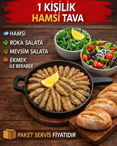 1 Kişilik Hamsi Tava