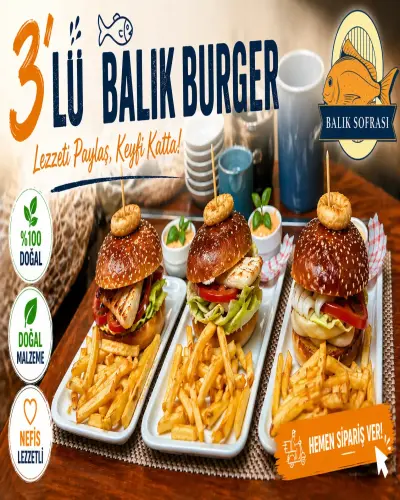 3 'LÜ BURGER+ PATATES 🙋🙋🙋