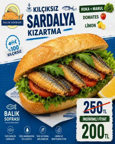 SÜPER SARDALYA EKMEK ARASI