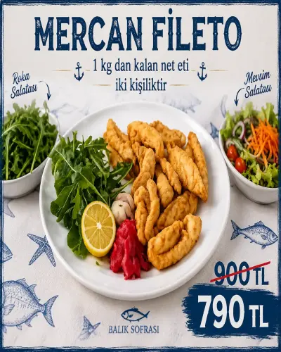 MERCAN FİLETO 2 KİŞİLİK SERVİS