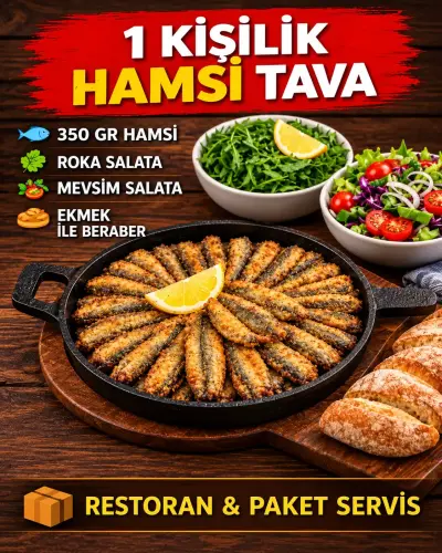1 Kişilik Hamsi Tava