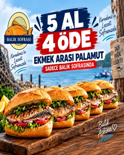 5 ÂDET EKMEK ARASI PALAMUT KAMPANYASI