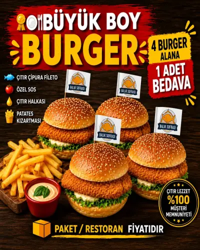 5 'li Burger MENÜ